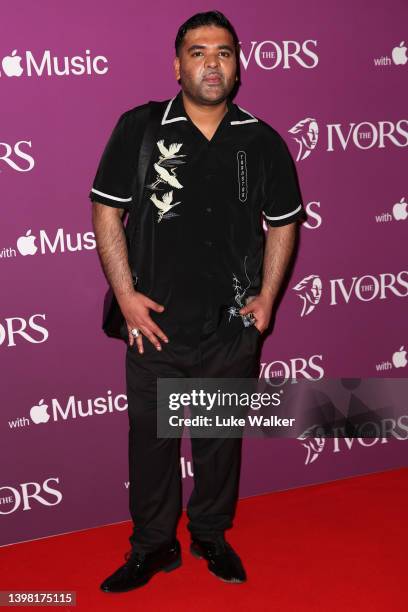 Naughty Boy attends The Ivor Novello Awards 2022 at The Grosvenor House Hotel on May 19, 2022 in London, England.