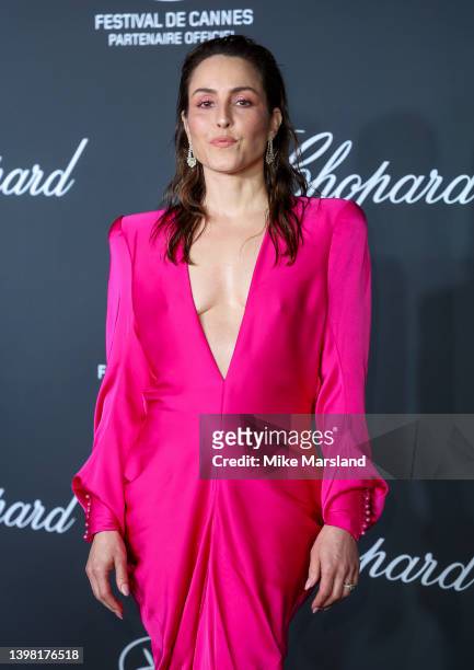 Noomi Rapace attends the photocall for the Chopard Trophy during the 75th annual Cannes film festival at Martinez Hotel on May 19, 2022 in Cannes,...