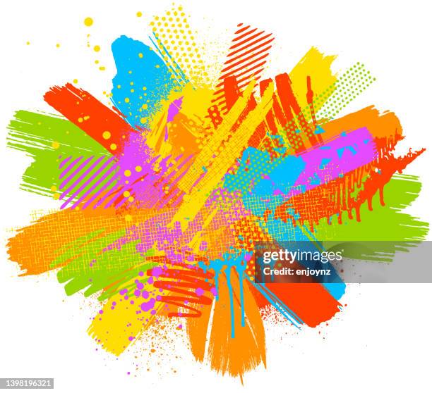 6,466 Paint Splatter Bright Colors Stock Photos, High-Res Pictures, and ...