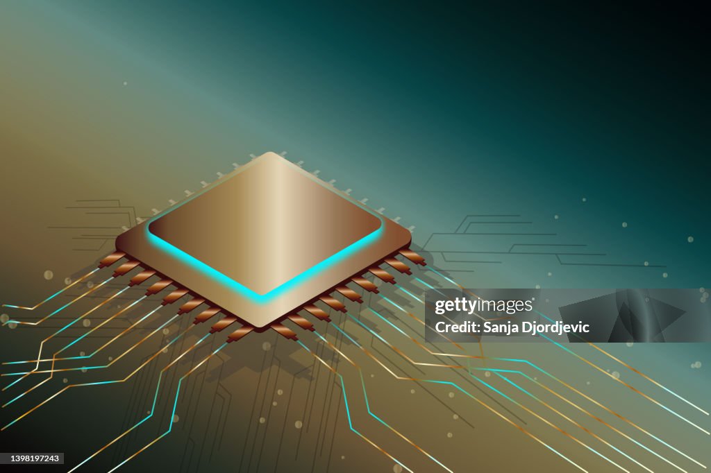 Basic Cpu Chip Cpu Chip High-Res Vector Graphic - Getty Images