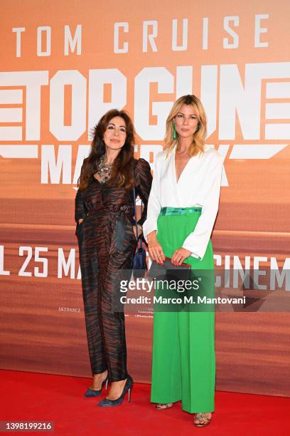 Marta Brivio Sforza and Roberta Ruiu attend the "Top Gun: Maverick" photocall on May 19, 2022 in Milan, Italy.
