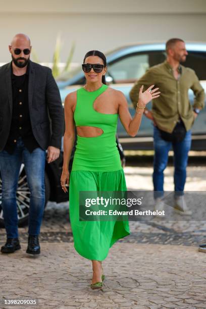 Eva Longoria is seen during the 75th annual Cannes film festival on May 19, 2022 in Cannes, France.