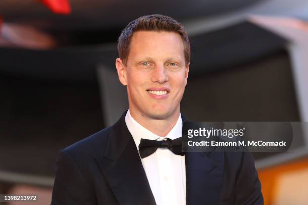 Producer David Ellison attends the Royal Film Performance and UK Premiere of "Top Gun: Maverick" at Leicester Square on May 19, 2022 in London,...