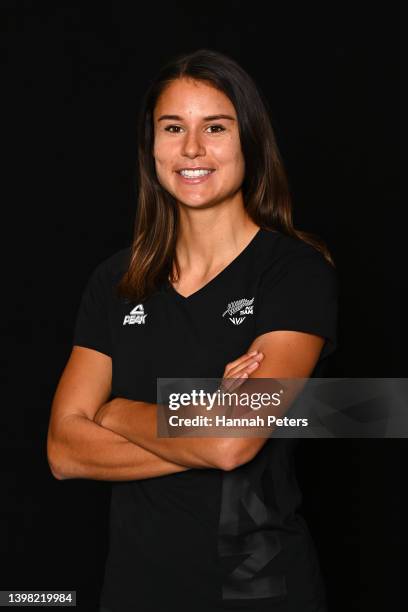 Zoe Hobbs poses for a portrait during the New Zealand Commonwealth Games Athletics team announcement at Millenium Institute of Sport on May 20, 2022...