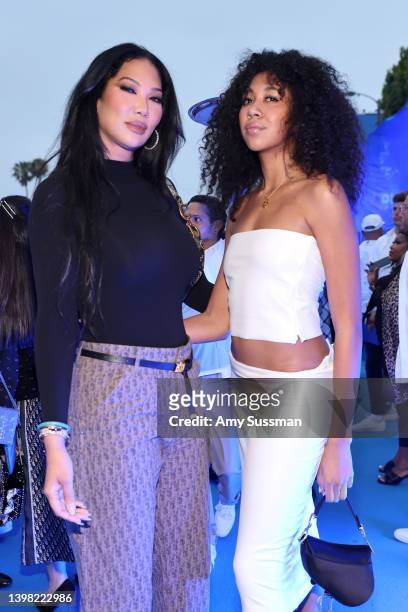 Kimora Lee Simmons and Aoki Lee Simmons attend the Dior Men's Spring/Summer 2023 Collection on May 19, 2022 in Los Angeles, California.