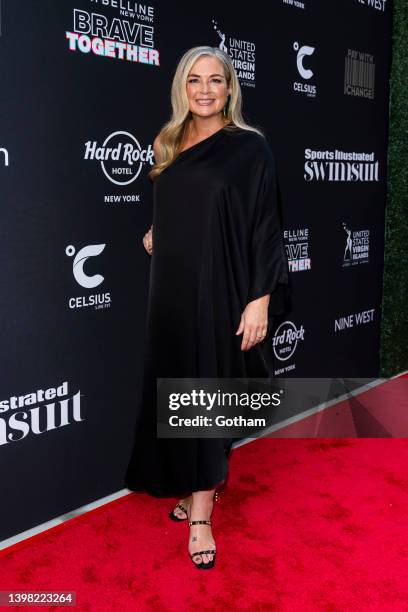 Day attends the Sports Illustrated Swimsuit Issue launch party at Hard Rock Hotel Times Square on May 19, 2022 in New York City.