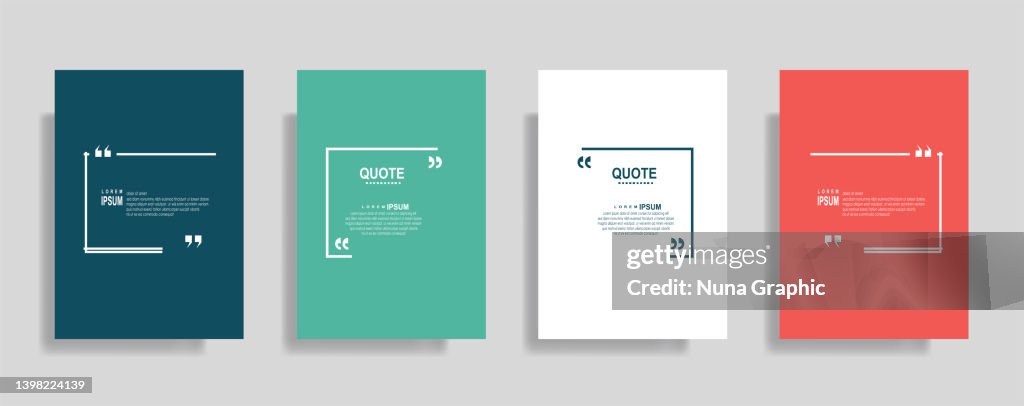 Text Quote Design Quote Design Vector High-Res Vector Graphic - Getty Images