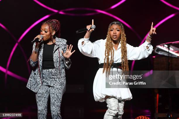 Rhea Walls and Ahjah Walls perform onstage atthe 7th Annual Black Music Honors on May 19, 2022 in Atlanta, Georgia.