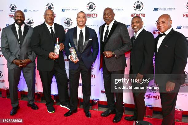 Former NFL players Ken Harvey, Ravin Caldwell, John Booty, Doc Walker, Gary Clark, and Heron Dean on the red carpet at the Fight For Children Honors...