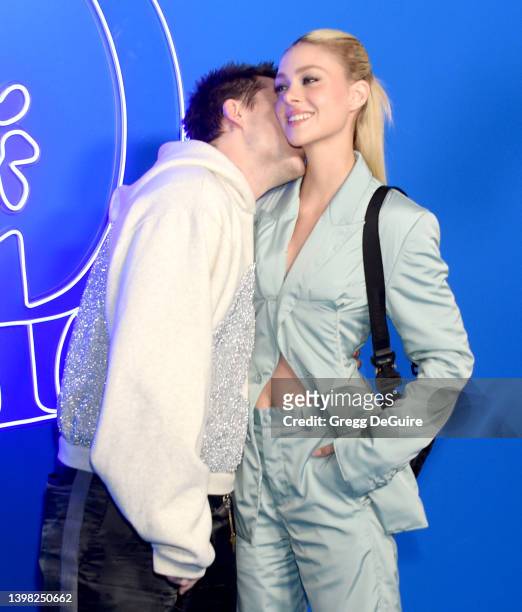 Brooklyn Beckham and Nicola Peltz attend the Dior Men's Spring/Summer 2023 Collection on May 19, 2022 in Los Angeles, California.
