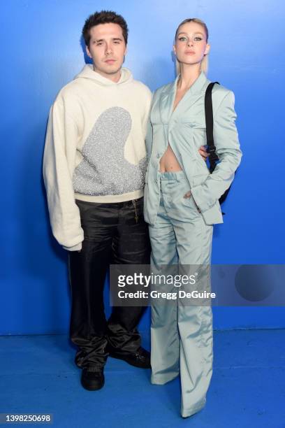 Brooklyn Beckham and Nicola Peltz attend the Dior Men's Spring/Summer 2023 Collection on May 19, 2022 in Los Angeles, California.