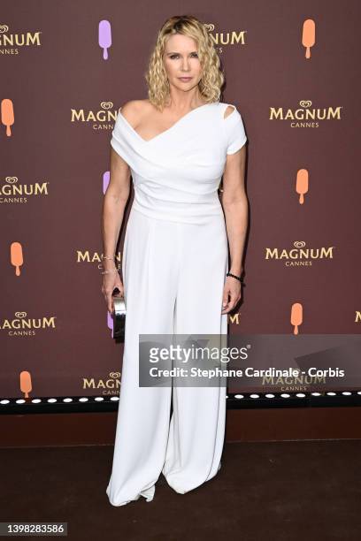 Veronica Ferres attends the 'Classics can be remixed' Magnum event on May 19, 2022 in Cannes, France.