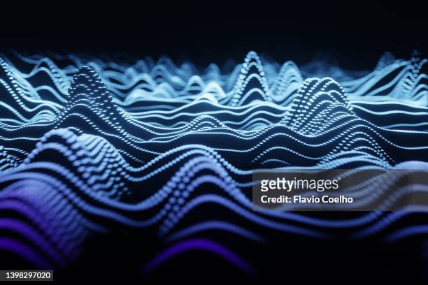 blue spectogram - gol di pareggio foto e immagini stock