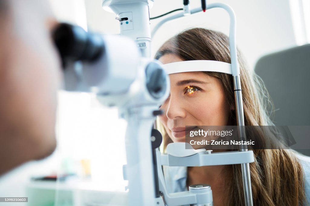 Checking the eye vision