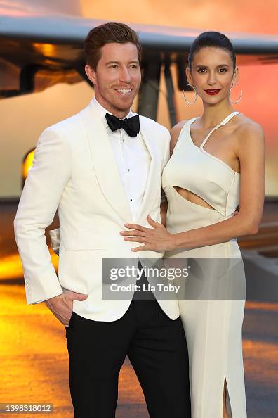 Shaun White and Nina Dobrev attends the Royal Film Performance and UK