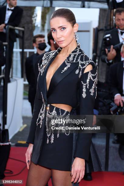 Sabina Jakubowicz attends the screening of "Three Thousand Years Of Longing " during the 75th annual Cannes film festival at Palais des Festivals on...