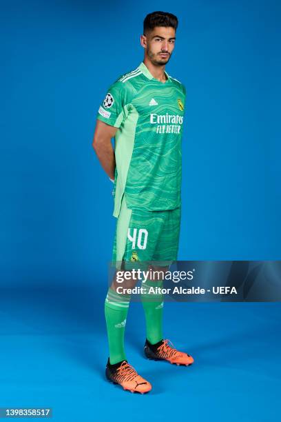 Toni Fuidias of Real Madrid CF poses during the UEFA Champions League Final Media Day at Valdebebas training ground on May 18, 2022 in Madrid, Spain.