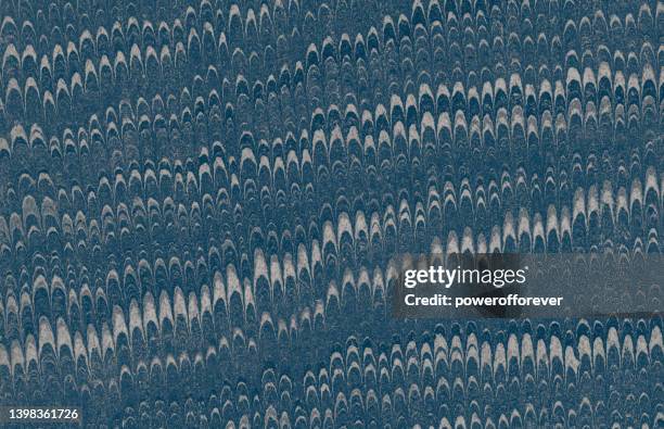 ilustrações de stock, clip art, desenhos animados e ícones de antique blue paper marbling texture background - marbled effect