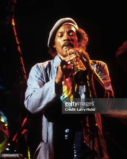 Charles Neville performing with the 'Neville Brother's' at the Oakland Coliseum in Oakland, California on December 31, 1987 .