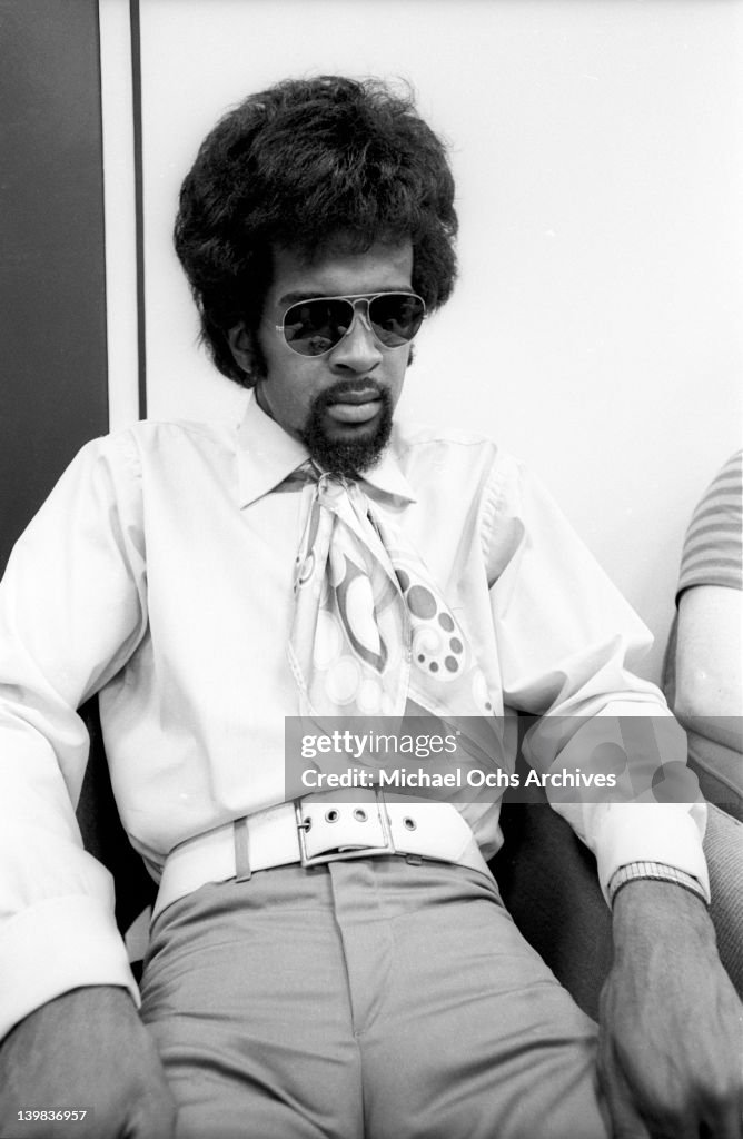 Bassist Larry Graham of the psychedelic soul group 'Sly And The... News