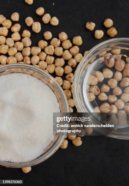 pralin preparation - saturated fat stock pictures, royalty-free photos & images