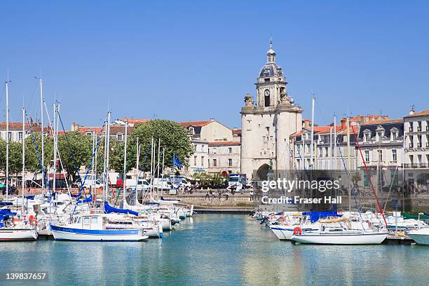 vieux port, the harbour, la rochelle, charente-maritime, france - la rochelle bildbanksfoton och bilder