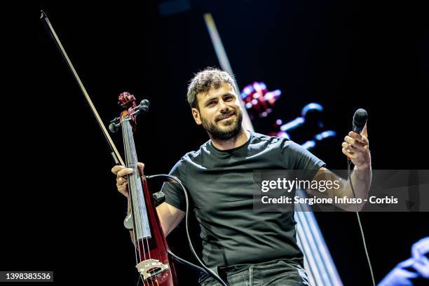 Stjepan Hauser of 2Cellos performs at Mediolanum Forum of Assago on May 20, 2022 in Milan, Italy.