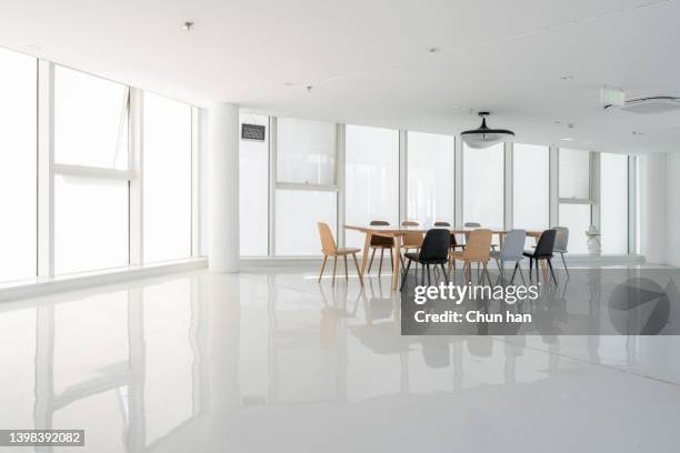 a bright, white, empty reception hall - shiny floor stock pictures, royalty-free photos & images