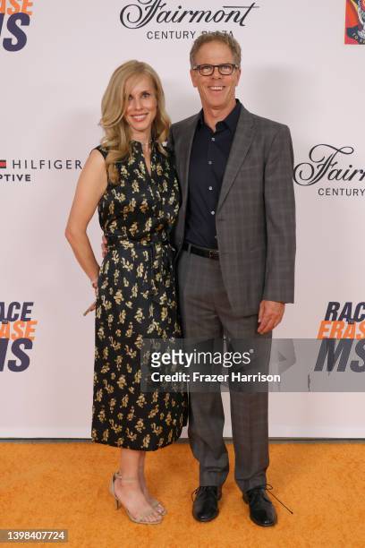 Greg Germann and Martha Champlin attends the 29th Annual Race To Erase MS on May 20, 2022 in Los Angeles, California.