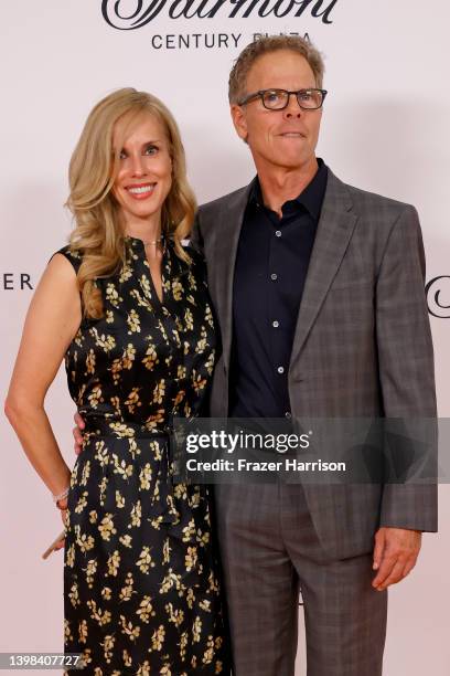 Greg Germann and Martha Champlin attends the 29th Annual Race To Erase MS on May 20, 2022 in Los Angeles, California.