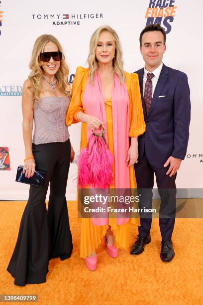 Kara Alloway, Kathy Hilton, and Baron Alloway attend the 29th Annual Race To Erase MS on May 20, 2022 in Los Angeles, California.