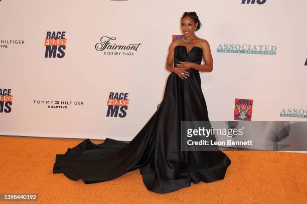 Angela Lewis attends the 29th Annual Race to Erase MS Gala at Fairmont Century Plaza on May 20, 2022 in Los Angeles, California.
