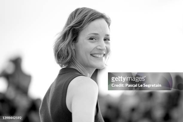 Vicky Krieps attends the photocall for "More Than Ever " during the 75th annual Cannes film festival at Palais des Festivals on May 21, 2022 in...