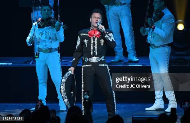 Recording artist Pedro Fernandez performs onstage at the Microsoft Theater on May 20, 2022 in Los Angeles, California.