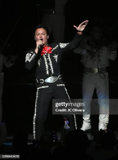 Recording artist Pedro Fernandez performs onstage at the Microsoft Theater on May 20, 2022 in Los Angeles, California.