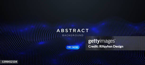 abstract modern dotted particle technology background - gold atom structure stock illustrations