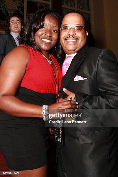 Keshia Walker and Von McDaniel attend 10th Annual Kenny The Jet Smith NBA All-Star Bash, hosted by Mary J. Blige on February 24, 2012 in Orlando,...