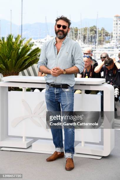 Director Quentin Dupieux attends the photocall for "Smoking Causes Coughing " during the 75th annual Cannes film festival at Palais des Festivals on...