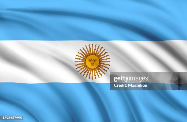 stockillustraties, clipart, cartoons en iconen met flag of argentina background - south american flags