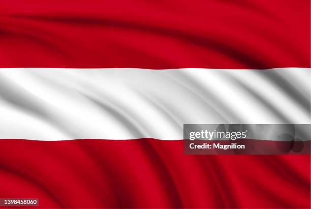 stockillustraties, clipart, cartoons en iconen met flag of austria - national holiday