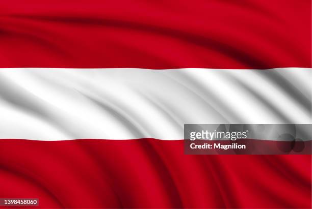 flag of austria - austria stock illustrations
