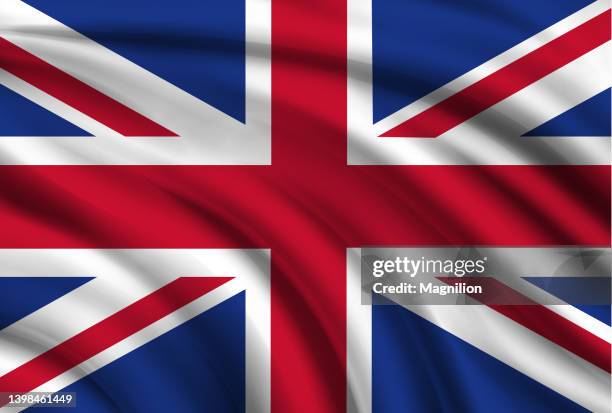 flag of the united kingdom british flag - grunge union jack stock illustrations
