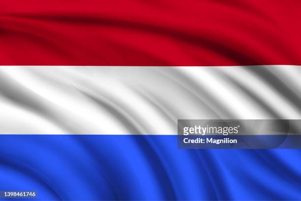stockillustraties, clipart, cartoons en iconen met flag of netherlands - nederlandse vlag