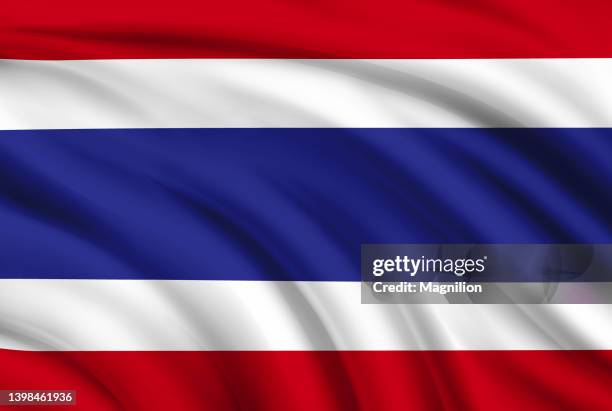 flag of thailand - thai flag stock illustrations