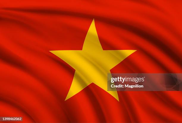 flag of vietnam - vietnamese flag stock illustrations
