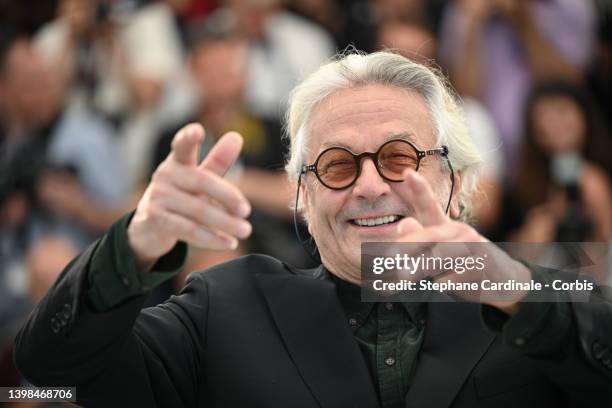 Director George Miller attends the photocall for "Three Thousand Years Of Longing " during the 75th annual Cannes film festival at Palais des...