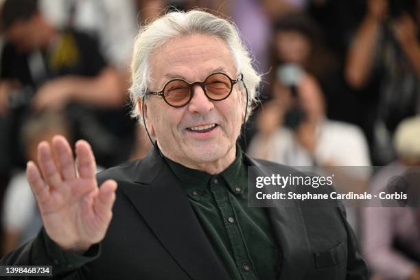 Director George Miller attends the photocall for "Three Thousand Years Of Longing " during the 75th annual Cannes film festival at Palais des...