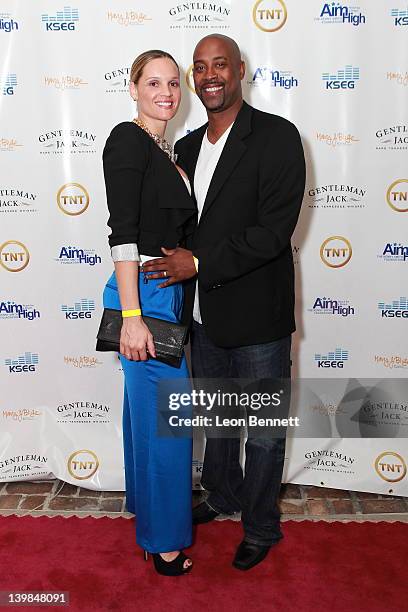 Natasha Anderson and Kenny Anderson attend 10th Annual Kenny The Jet Smith NBA All-Star Bash, hosted by Mary J. Blige on February 24, 2012 in...