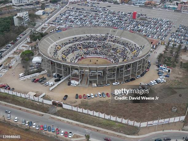 Bull Ranch Arena Bullring Bullfight Arena Photos and Premium High Res Pictures - Getty ...
