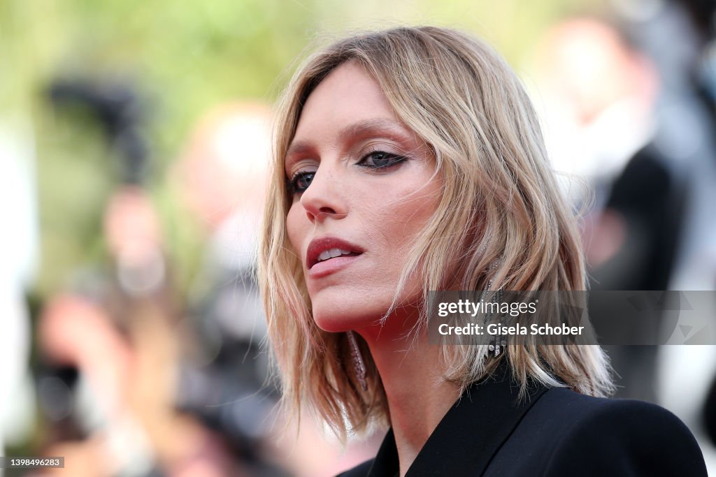Anja Rubik attends the screening of "Triangle Of Sadness" during the